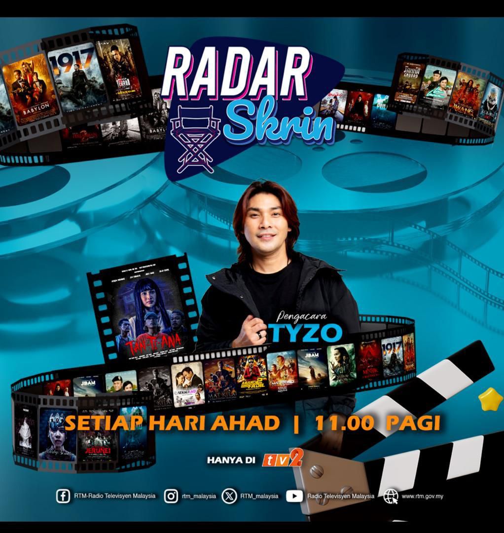 🔵 Program majalah yang akan mengupas dan mengulas mengenai filem, telemovie, dan video on demand (VOD) dan hasil karya baharu di Malaysia. Saksikan kesemuanya secara langsung dalam :

📽️ #RadarSkrin (Ep. 9)
📅 Ahad (28 April 2024)
🕒 11:00 Pagi
🖥 TV2

#HIBURANON2