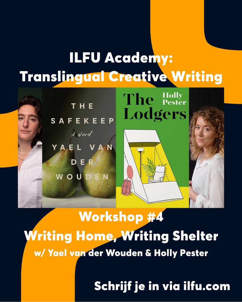 Join us for our last workshop. On may 24th we are hosting the last Translingual Creative Writing workshop, led by Mia You. We are discussing writing about home with writers Holly Pester (The Lodgers) and Yael van der Wouden (The Safekeep). ilfu.com/agenda/ilfu-ac…