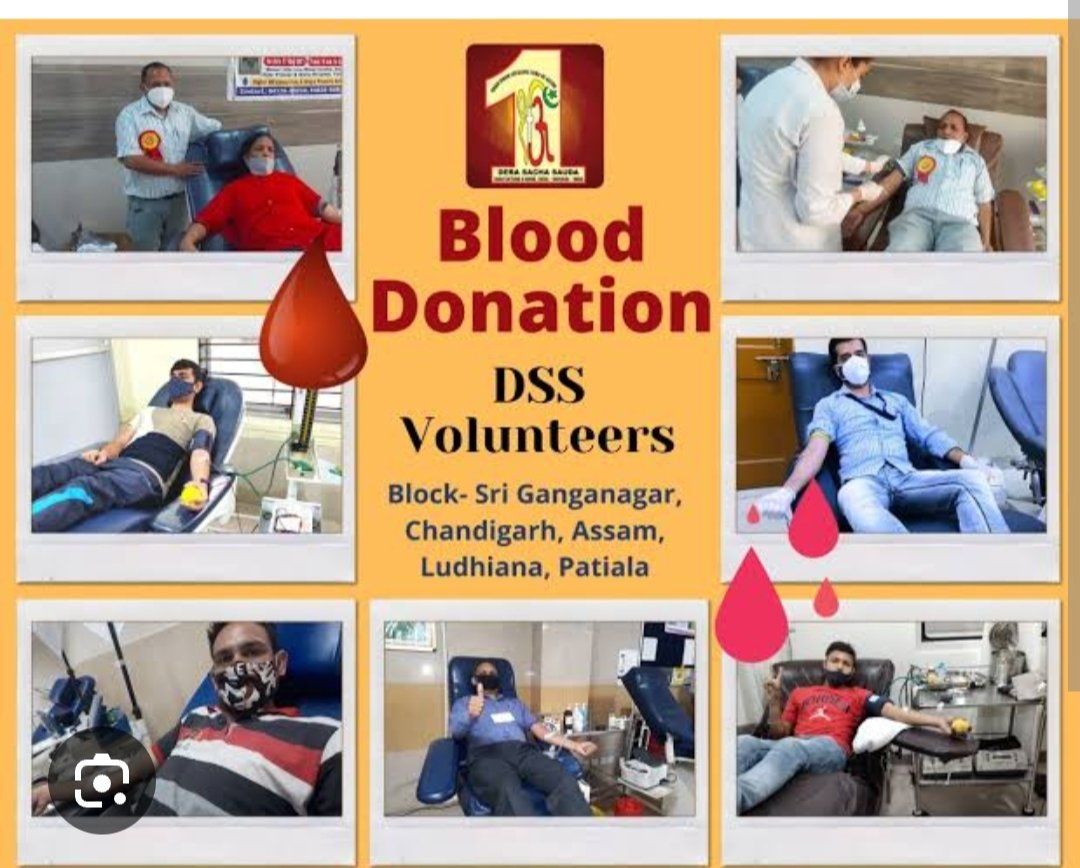 To save life with Blood Donation is selfless activity motivated by Saint Dr MSG. In this field many world records made by dera Sacha Sauda Sirsa. #DonateBlood sachkahoon.com/world-blood-do…