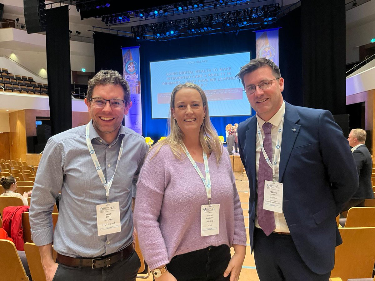 KerryIcpop's tweet photo. Sarah Shanahan GM ICPOP, Bart Daly Consultant Geriatrician HSE SW, Keith McGrath Consultant Geriatrician HSE SW and @PhysioMcQ HSE SW at the @IFICInfo in Belfast. @CorkKerryCH @ICPOPIreland #integratedcare #IFIC24 https://t.co/4KOXCdar8d