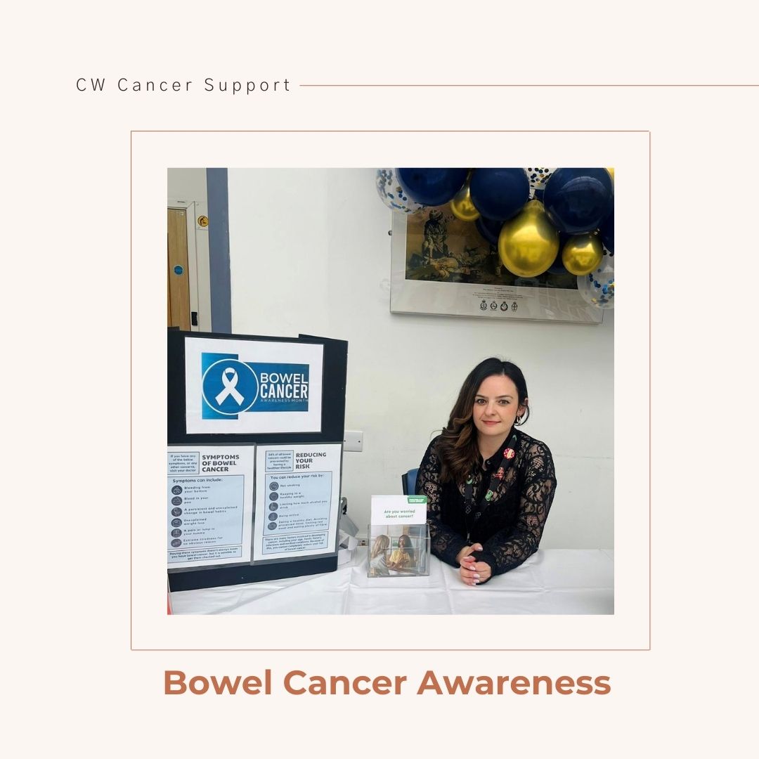 To mark #bowelcancerawarenessmonth, the colorectal cancer care teams held stalls in the main atriums of both hospital sites. Over 140 people visited and - with thanks to a grant from @cwpluscharity - were given a goodie bag, which included sweet treats, pens and a toilet roll!