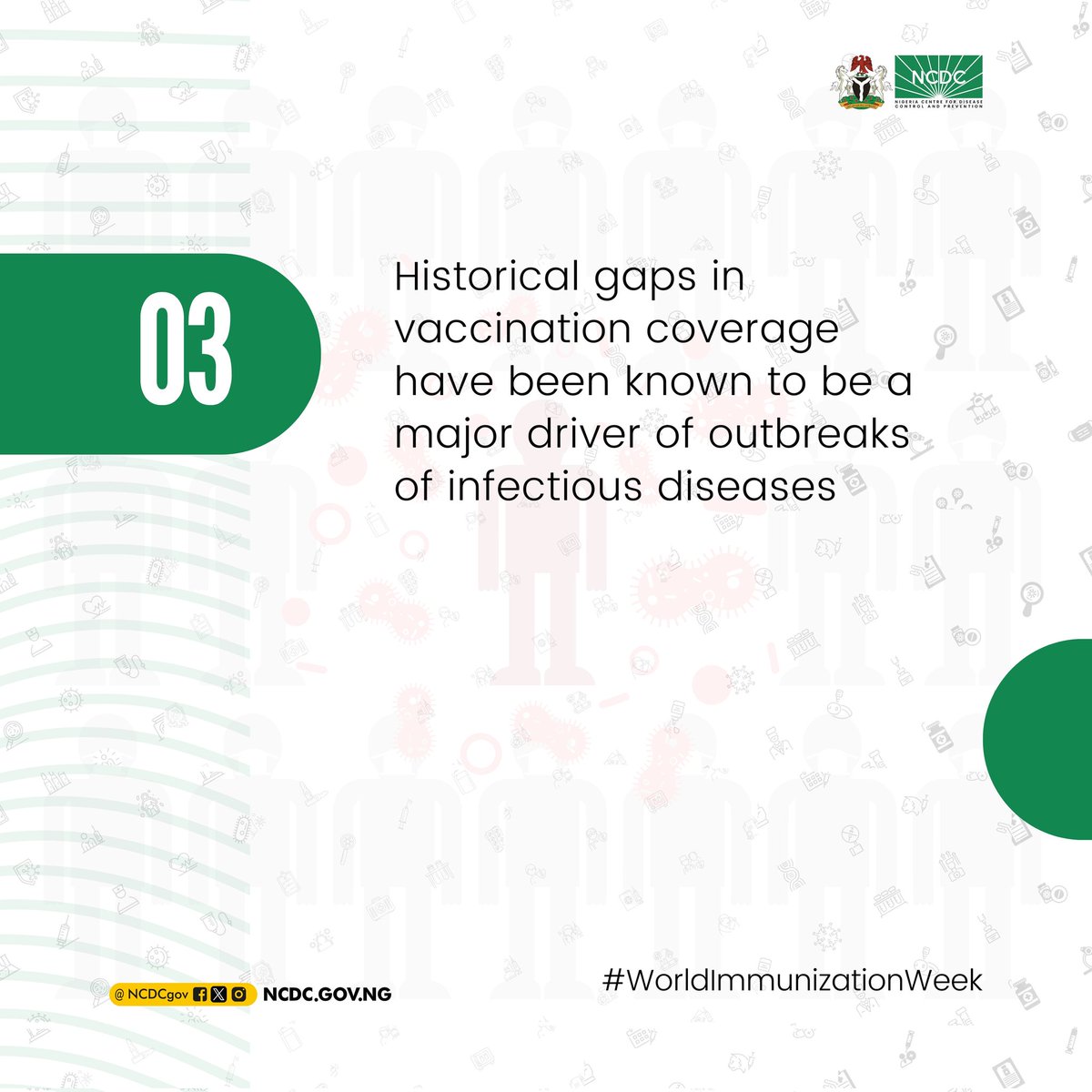 Nigeria’s immunisation schedule focuses on protecting against diseases such as polio, measles, diphtheria, whooping cough, tuberculosis, yellow fever, and many more And you play a big role in this by getting vaccinated. Stay up to date with your vaccines to keep yourself, loved…