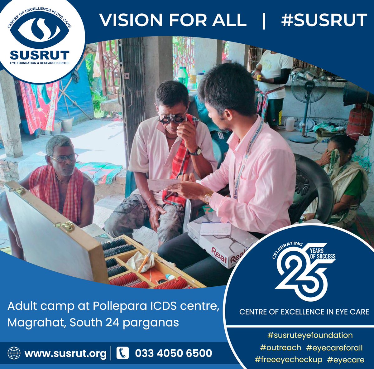 Adult camp at Pollepara icds centre, Magrahat,South 24 parganas & Faridpur, Rejinagar, Murshidabad adult camp
susrut.org
. 
. 
. 
#susrut #susruteyefoundation #eyecamp #visioncentre