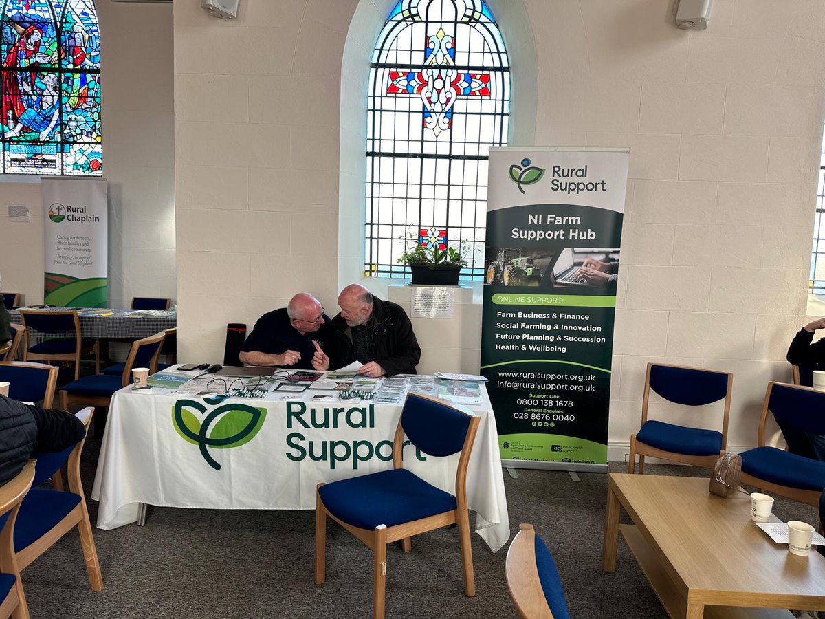 Two of our Farm Business Mentors recently paid a visit to Donard Methodist Church in as part of their Health & Wellbeing workshop for the farming community within the area. The duo spoke to participants on financial pressures & mental health issues facing the industry #areyouok
