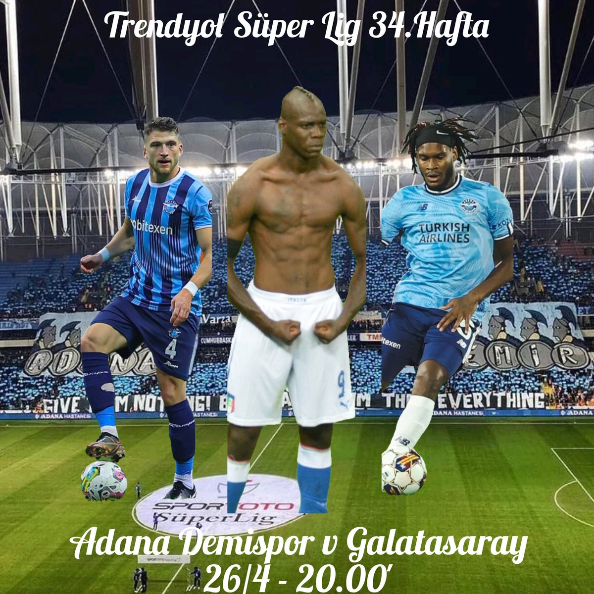 Adana Demirspor - Galatasaray
26/4 - 20.00'
#MaçGünü 
#AdanaDemirsporunMaçıVar
#ADSvGS