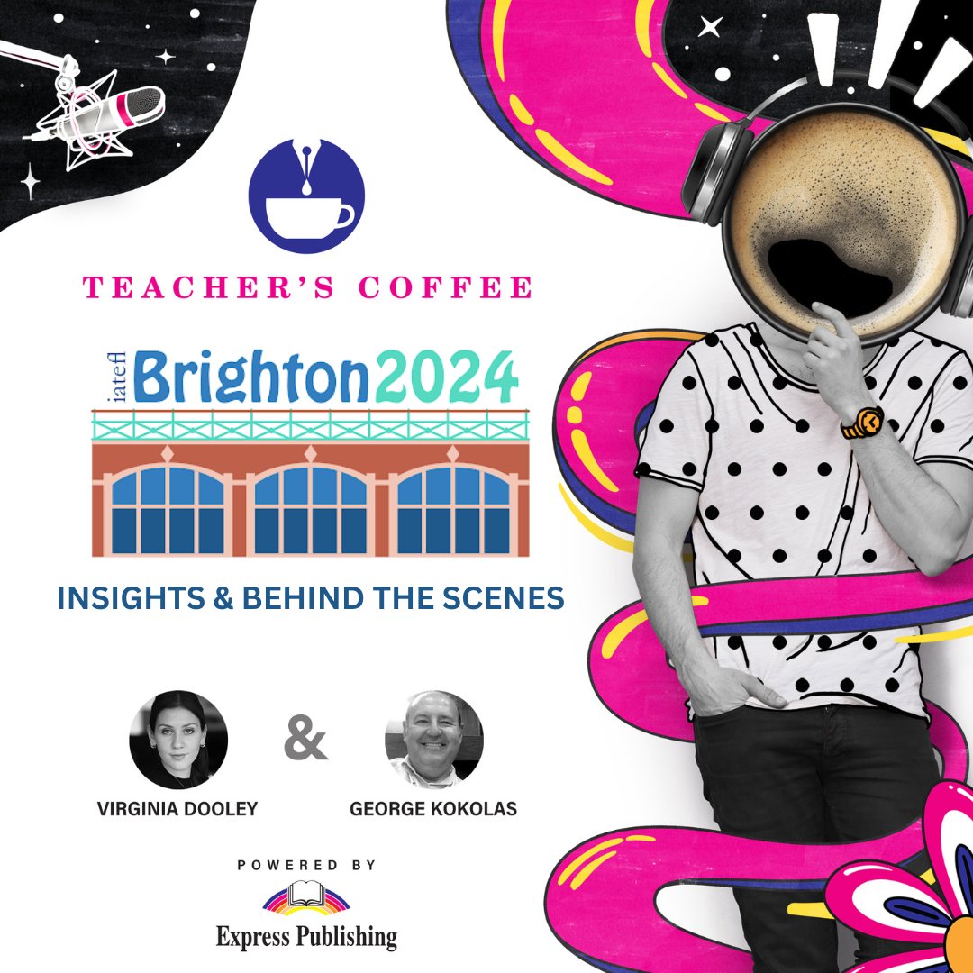 Step into the vibrant atmosphere of #IATEFL2024 in Brighton with us!
This special podcast features a panel of ELT experts, each sharing their unique experiences at the conference. 

👉🏼 youtu.be/gz8KTM3lQwg

#TeachersCoffee #IATEFL #ELT #Podcast #Education #ExpressPublishing