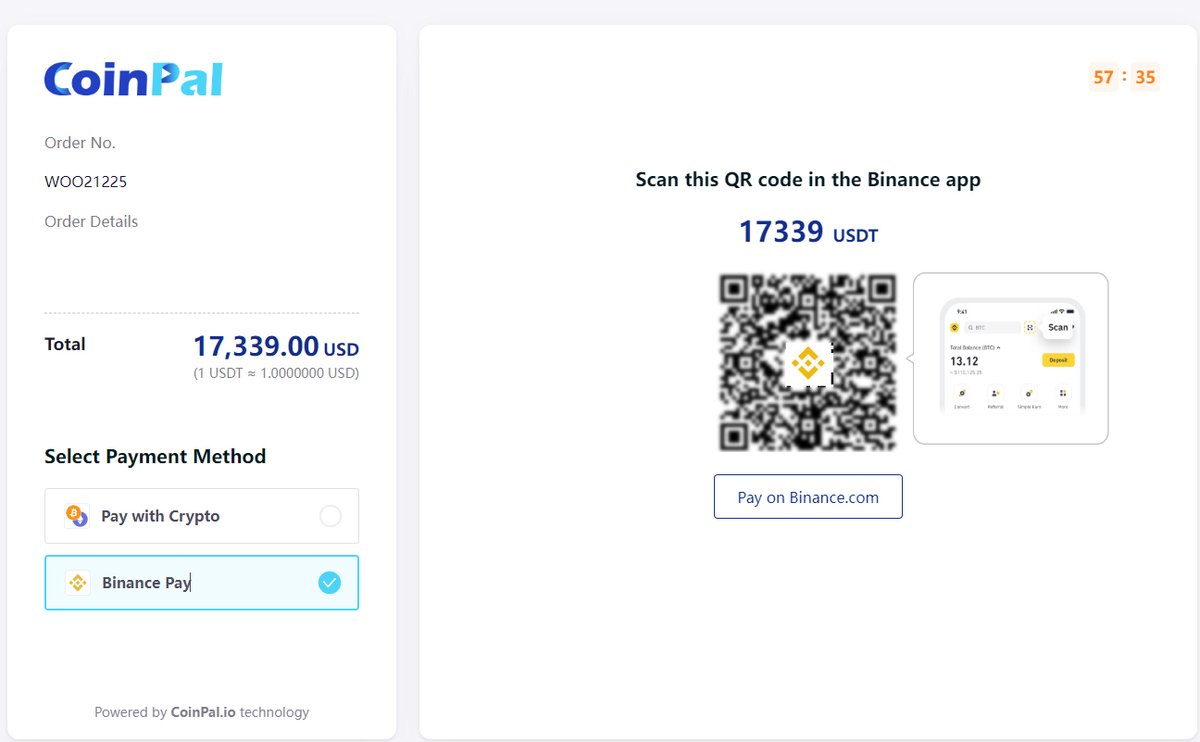 🎉 Exciting news!  @CoinPal_io now supports @binance  Pay! 🚀 Order from the Apexto Store and enjoy #Binance Pay starting today. #Coinpal