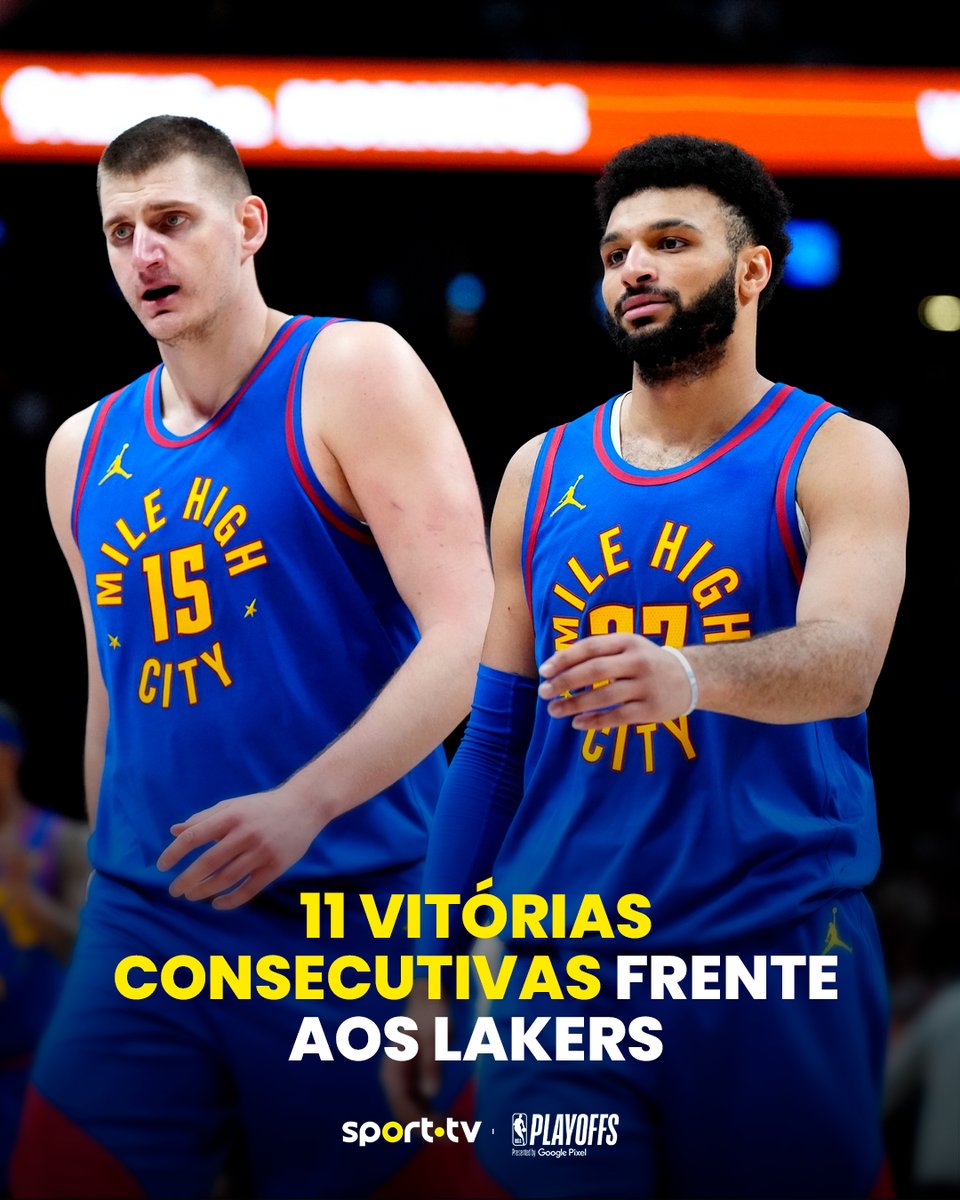 Os Nuggets não perdem contra os Lakers desde dezembro de 2022🤯Vão acabar com a série no jogo 4?🤔 Nuggets- 3⃣ | Lakers - 0⃣ #sporttvportugal #nbanasprttv #NBAPlayoffs #MileHighBasketball