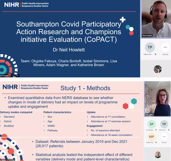 Yesterday two members from our PHIRST Connect team presented to the UKHSA Behavioural and Social Science Network discussing two PHIRST evaluations; CoPACT and NERS. See the links below to find out more about these studies.👇 phirst.nihr.ac.uk/evaluations/co… phirst.nihr.ac.uk/evaluations/ad…