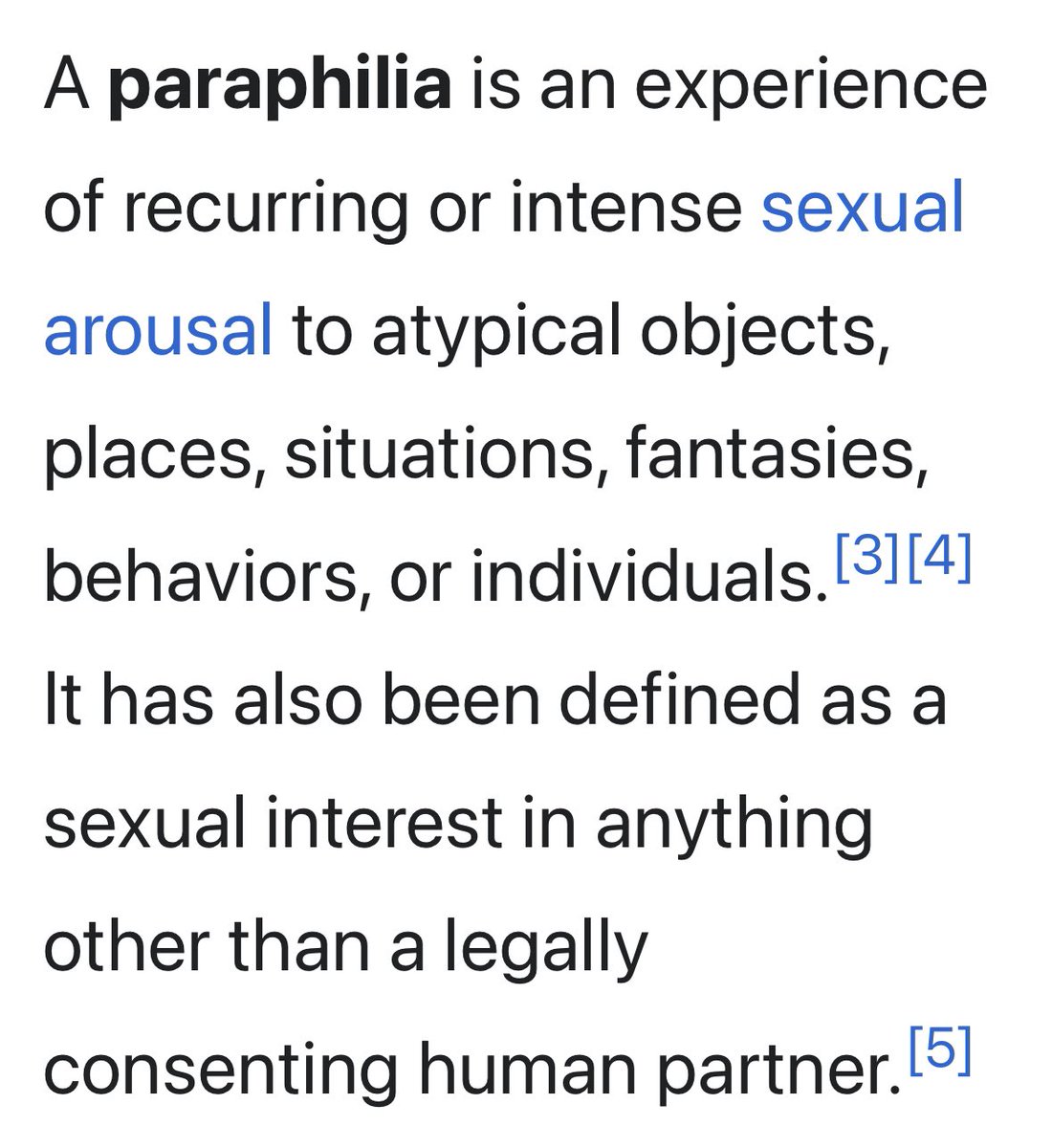 There’s now a push to classify autogynephilia as a sexual orientation. Let’s be clear from the outset. It’s no more a sexual orientation than paedophilia, zoophilia, necrophilia or coprophilia are sexual orientations. It’s a paraphilia that requires non-consenting 1/