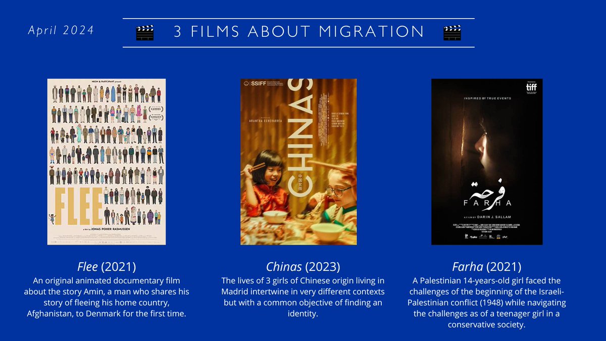 🎥@RefugeeWeek is coming soon and this year's theme is 'Our Home'. Many #MigrationFilms explore different perspectives by diving into the sense of 'home', the reasons to leave 'home' & the search of a new one as a search of identity. This weekend, as a #SimpleAct, watch a movie!