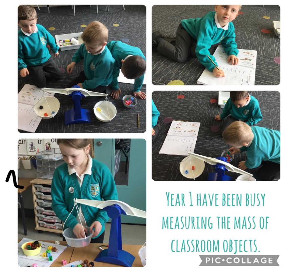 Year 1 have started a new unit learning to measure mass. They’ve had lots of fun and some great discussions using the language of lighter, heavier, lightest and heaviest. Well done Y1!   #primarymaths