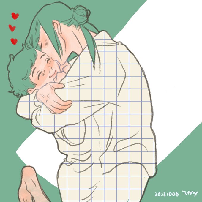 「ハグ キス」のTwitter画像/イラスト(新着)