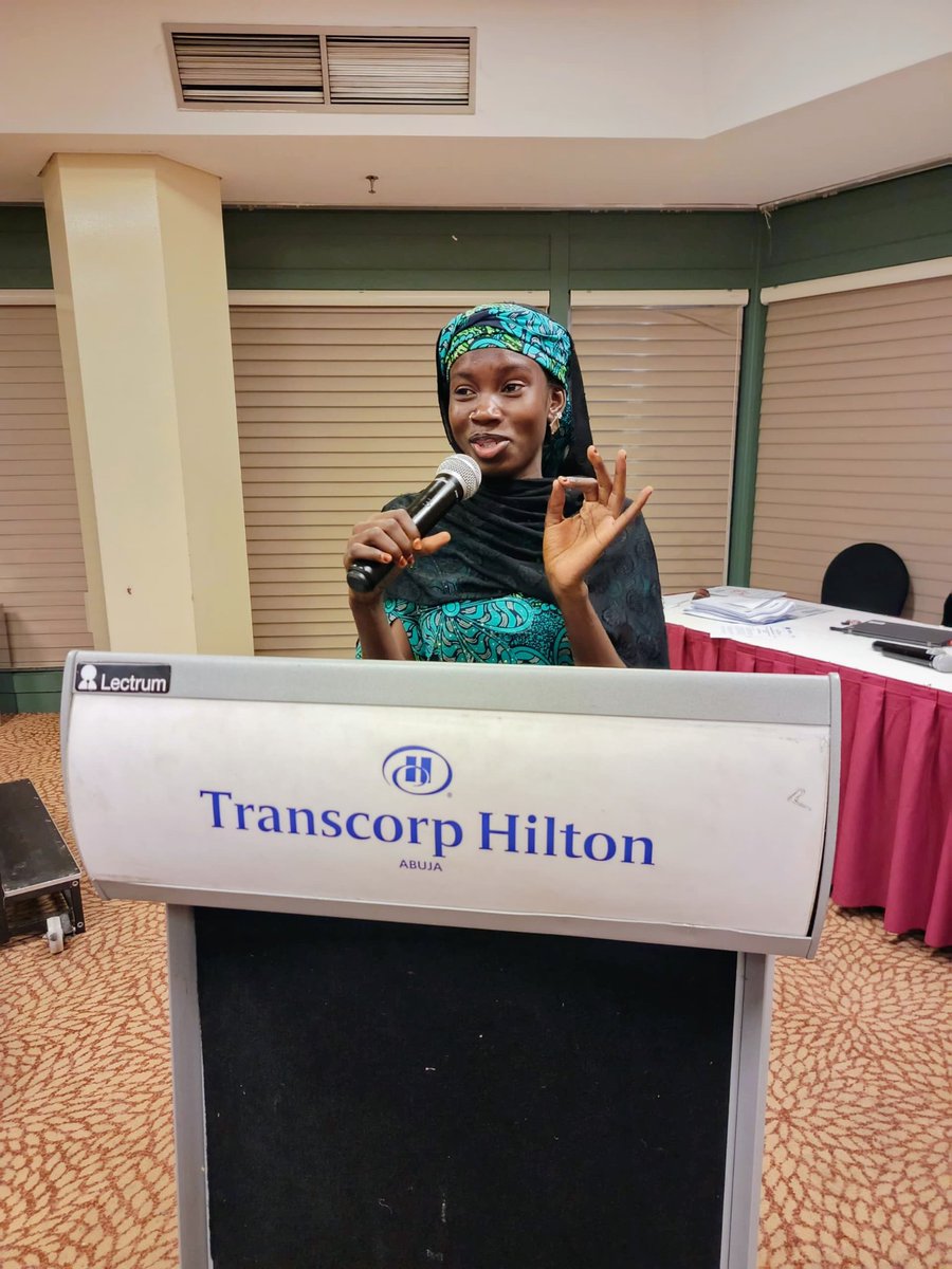 MafiFatima's tweet photo. Grateful for the incredible opportunity to join @UNODC &amp; EU in Nigeria for a panel discussion on resilience. Honored to share insights alongside dignitaries from Borno, Adamawa, &amp; Yobe States. Committed to further peacebuilding efforts &amp; partnerships. #YPCs #Peacebuilding 🌍✨ https://t.co/xivUU5NxPu