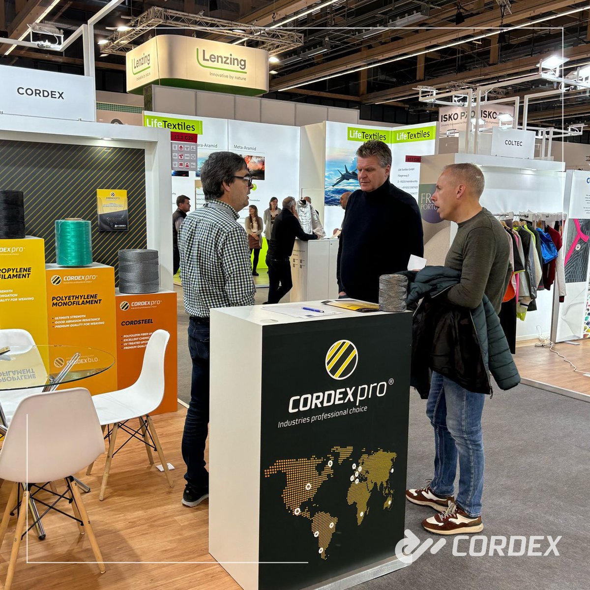 cordexofficial's tweet image. #Techtextil2024 🇩🇪

Hall 11.1 - Stand C29 📍

👉Polypropylene Multifilament for Safety
👉Polypropylene Yarns for Geotextiles
👉Cordsteel Yarns for Concrete Reinforcement
👉Draw Cord for Telecommunications
👉Sisal &amp;amp; PP Twines; PP Ropes for Packaging
👉Cordsteel Yarns for Cordage