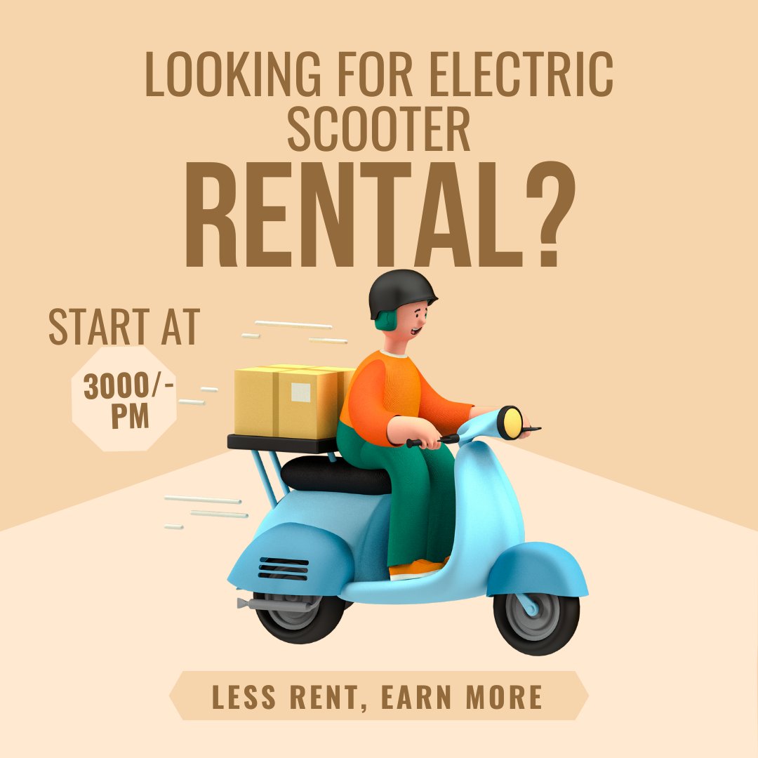 Go Green & Be Seen with ShaktiEV!

Make a sustainable choice with our electric scooter rentals.

Monthly rentals starting at Rs. 3,000!
Book yours - shaktiev.com Or Contact us at: 080 6217 7393

#ShaktiEV #ElectricScooterRental #deliverypartners #zomato #deliveryagent