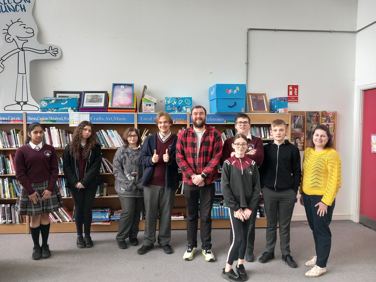 enniscorthyvlib's tweet image. 2nd year @EnniscorthyC students have spent the last number of weeks in poetry workshops with @SJSwords in preparation for @jcsplibraries #WRaPParound event @UCC today.

We really enjoyed working with Stephen, learning the craft of poetry &amp;amp; can&apos;t wait to perform our poem today!