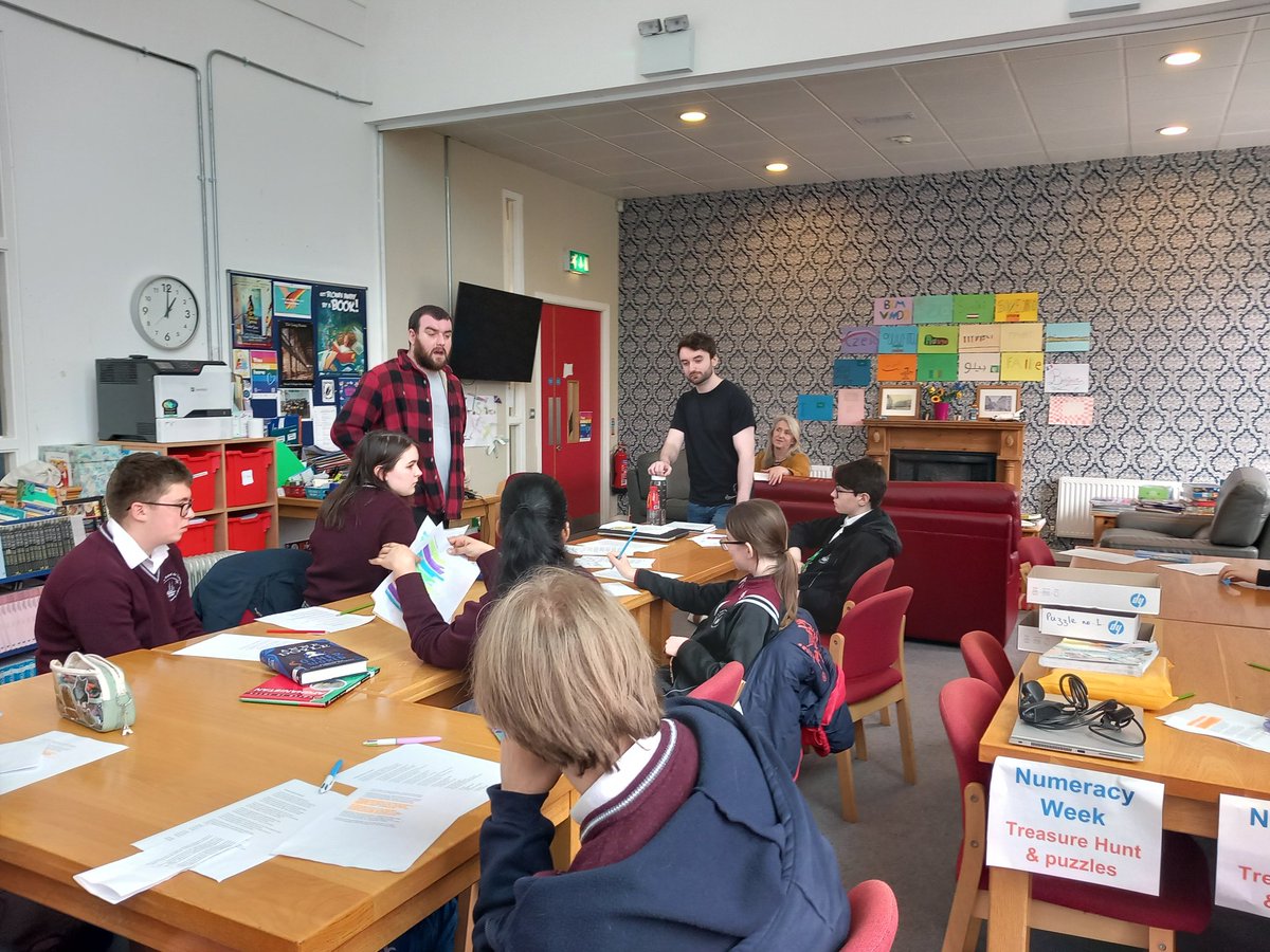 enniscorthyvlib's tweet image. 2nd year @EnniscorthyC students have spent the last number of weeks in poetry workshops with @SJSwords in preparation for @jcsplibraries #WRaPParound event @UCC today.

We really enjoyed working with Stephen, learning the craft of poetry &amp;amp; can&apos;t wait to perform our poem today!