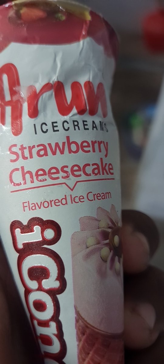 My fav...😋
#icecream 
#strawberrycheesecake