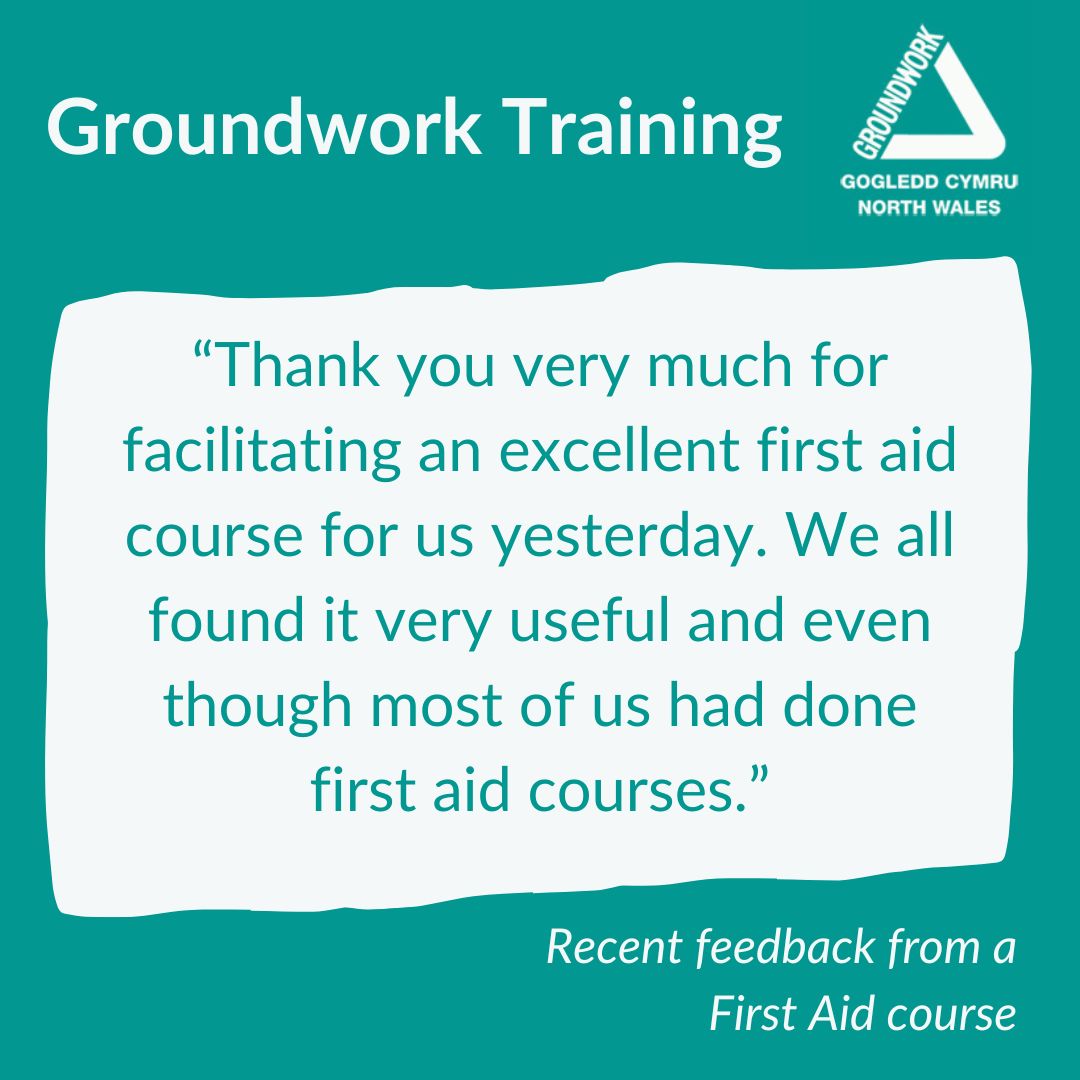 We💚when we receive fantastic feedback about our teams. Recently we have received this fantastic feedback about the Groundwork Training Team who were delivering a First Aid course to a walking group. For more info on Groundwork Training visit groundworktraining.org.uk #Training