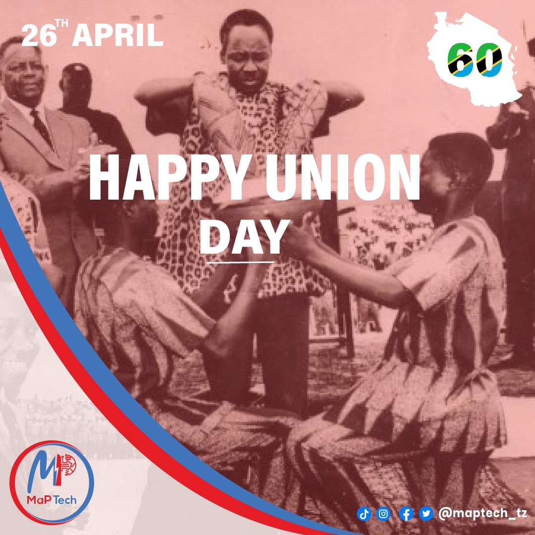 maptech_tz's tweet photo. Happy union day 🎉 https://t.co/xDrhox2HzM