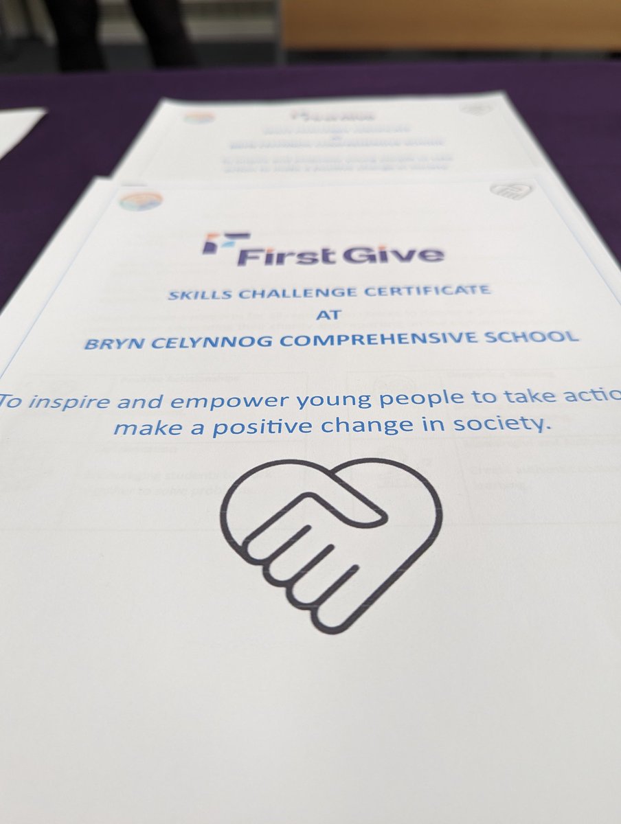SO excited to be @Bryn_Celynnog @BrynWBQ for their very first @FirstGiveUK Final! @firstgiveBecky is getting everything ready...can't wait to see the students in action! #YoungPeopleMakingADifference