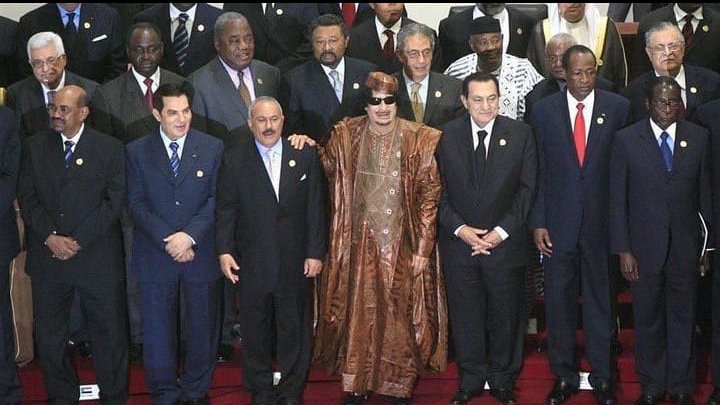 All the Presidents in the front were overthrown; Bashir of Sudan, Ben Ali of Tunisia, Saleh of Yemen, Gaddafi of Libya, Mubarak of Egypt, Compaoré of Burkina Faso and Mugabe of Zimbabwe.

Blaise Compaoré deserved it.
What Compaoré did to Burkina Faso and Thomas Sankara is…