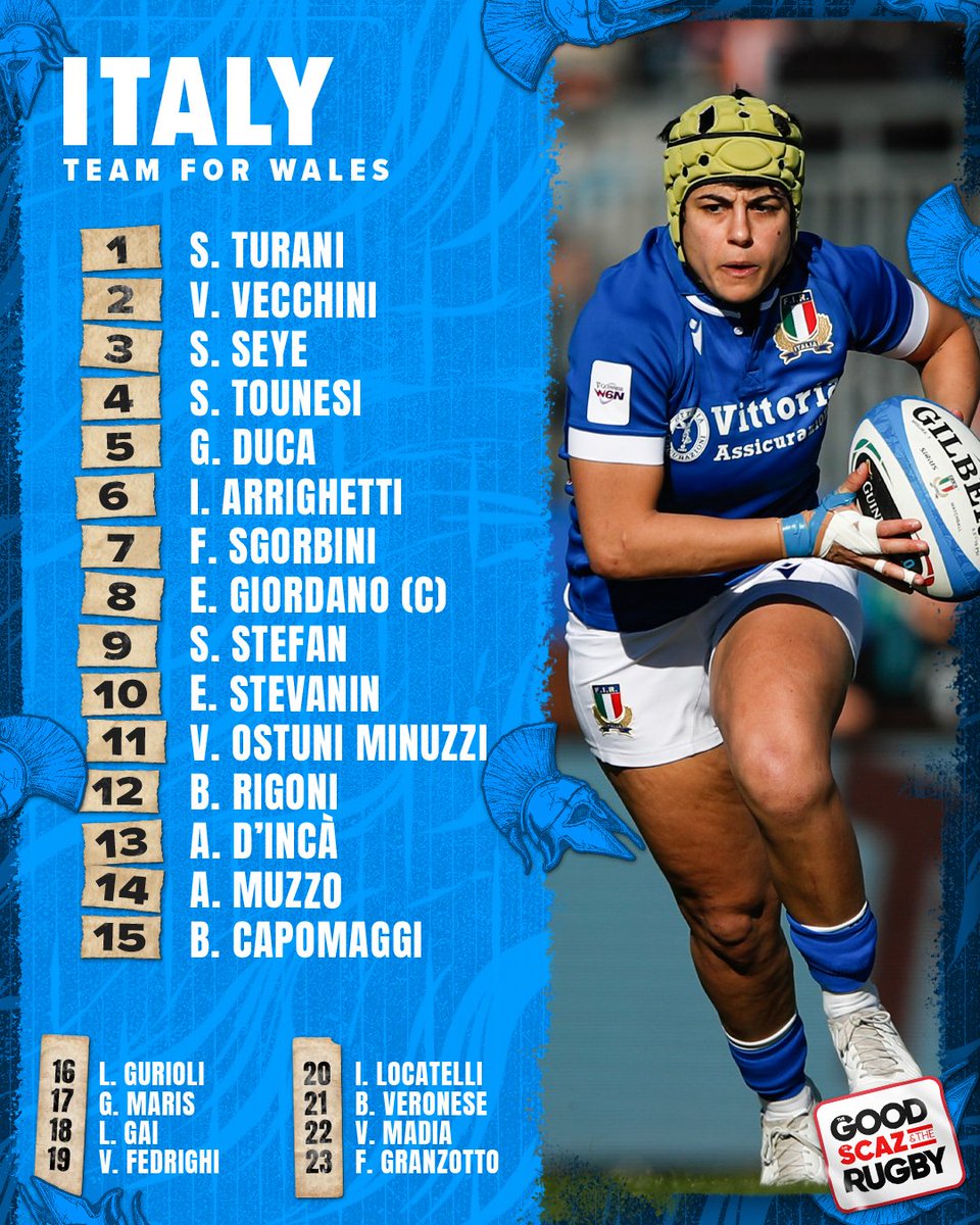 Italy have named their side for a Principality Stadium special in Cardiff! 🇮🇹 What do you make of this lineup? #ItalyRugby #GuinnessW6N