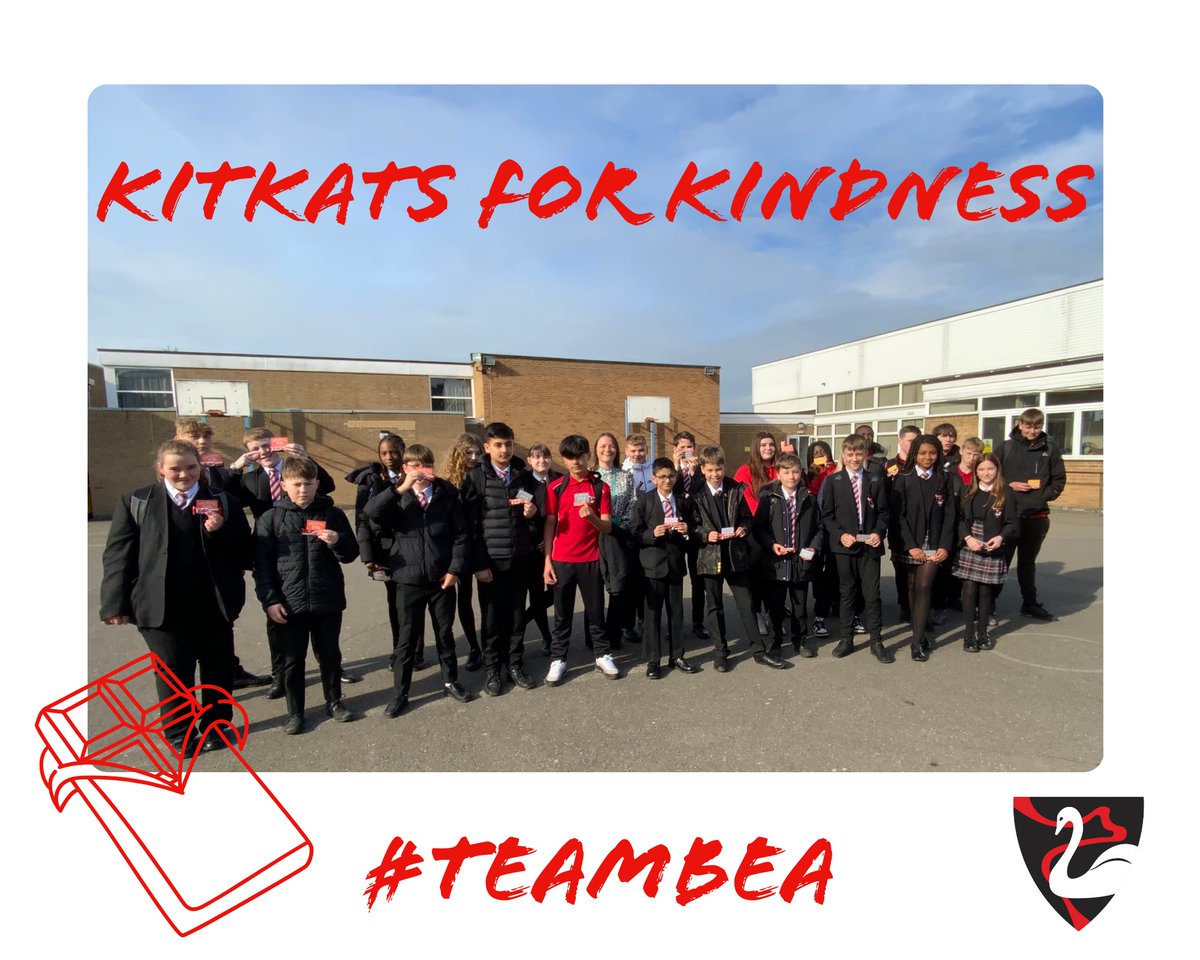Happy Friday and congratulations to our students who have been rewarded with KitKat’s for Kindness (other chocolate bars are available) #rewards #TeamBEA #FutureLeaders