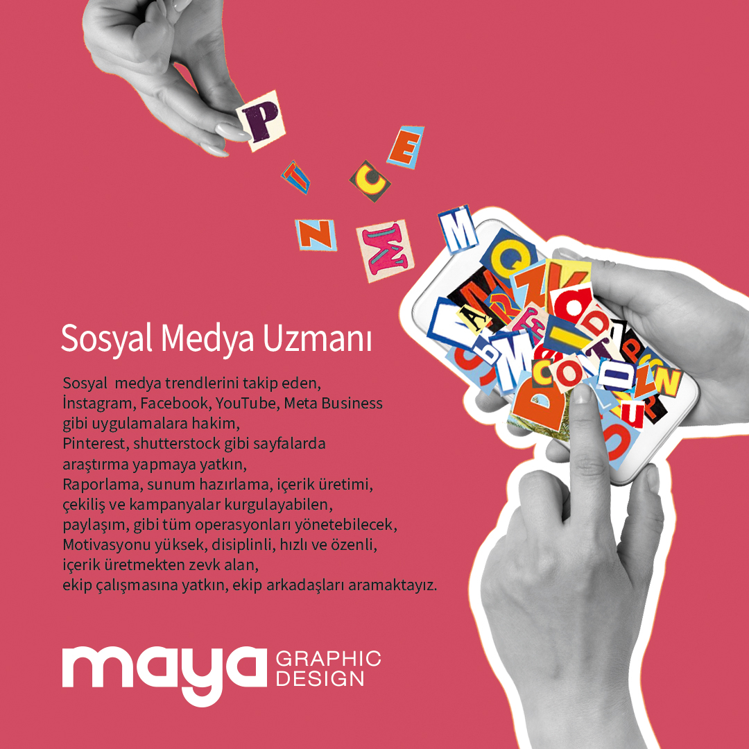 Maya Graphic Design, #SosyalMedyaUzmanı Arıyor ajansisleri.com/maya-graphic-d…