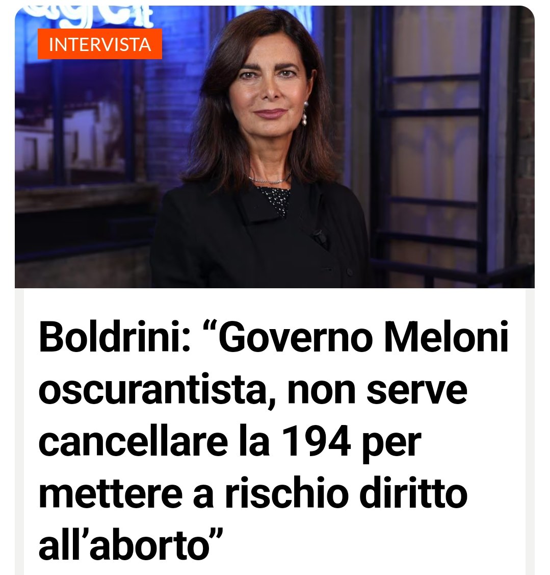 Non è necessario abolire la 194 per ostacolare l'accesso all'aborto: basta svuotarla o non applicarla. 

Il subdolo assalto della destra all’autodeterminazione della donna è segno di una mentalità paternalistica secondo cui le donne sono fragili, emotive, incapaci di decidere in