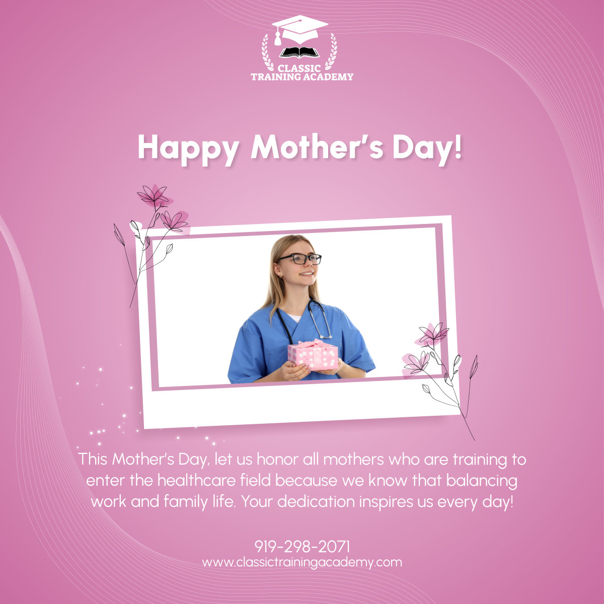 To all the mothers at Classic Training Academy, we salute your hard work and determination. Happy Mother’s Day! 

#RaleighNC #MothersDay #ClassicTrainingAcademy