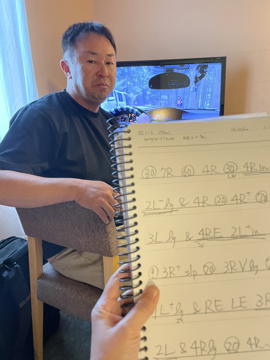 kitagawa_sae's tweet image. 全日本ラリー
久万高原2024　レキ日&amp;amp;車検日✨

クルーはノートチェック完了🎵

#RallyTeamAICELLO  
#codriver
#JRC