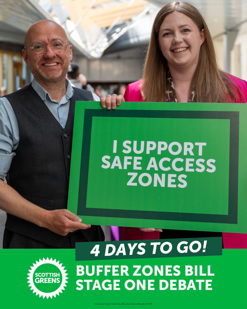 Safe Access Zones will end the shocking intimidation we have seen outside hospitals and other health providers across Scotland. I am really grateful for all of the support I have received from MSPs across the chamber. Please contact your MSPs and ask them to support my Bill.