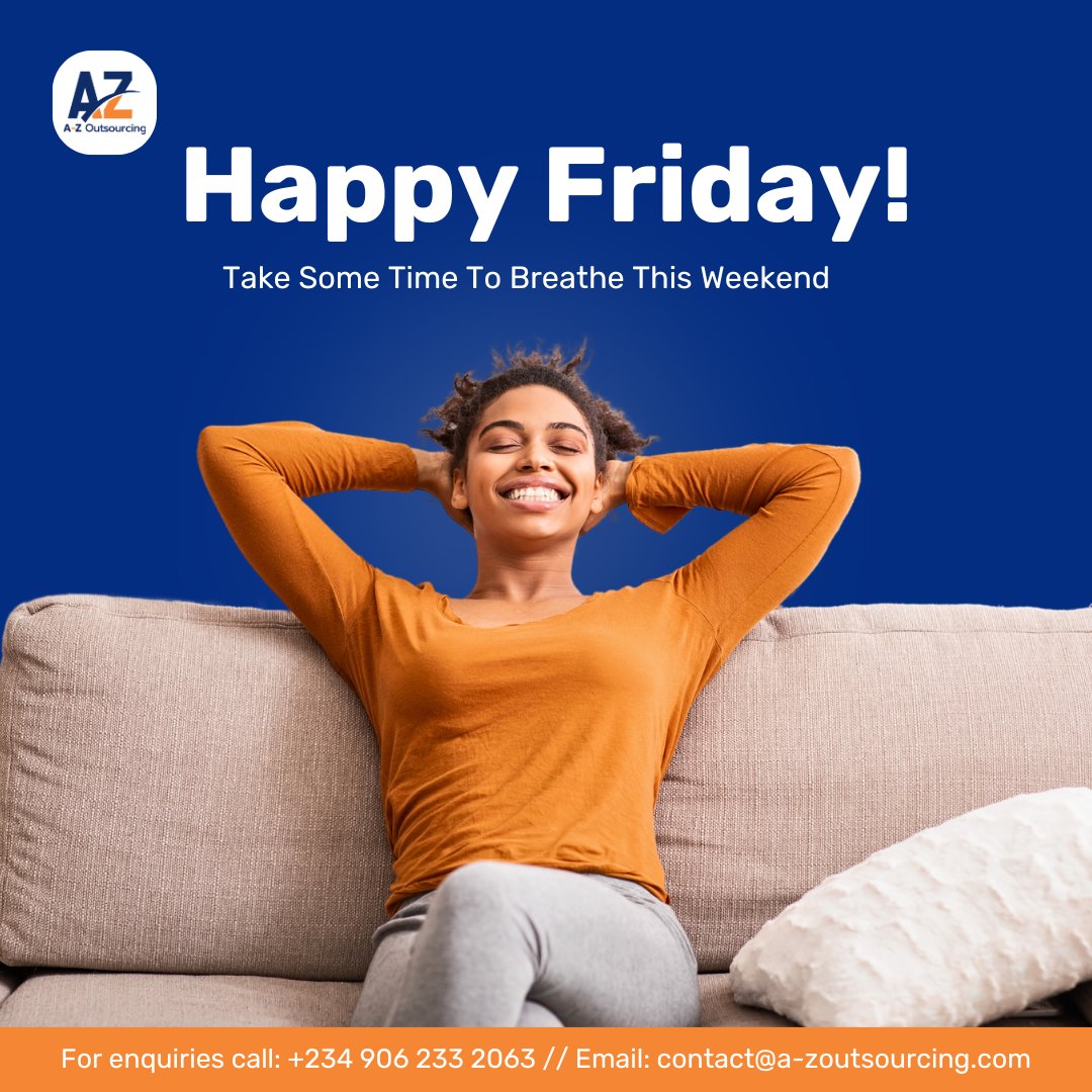Let's wrap up the week on a high note. Remember, our HR outsourcing solutions are here to streamline your processes and elevate your business.

Have a wonderful weekend!

#AZOutsourcing #HR #Outsourcing #HROutsourcingFirm #HRServices #TGIF #FridayFeeling
