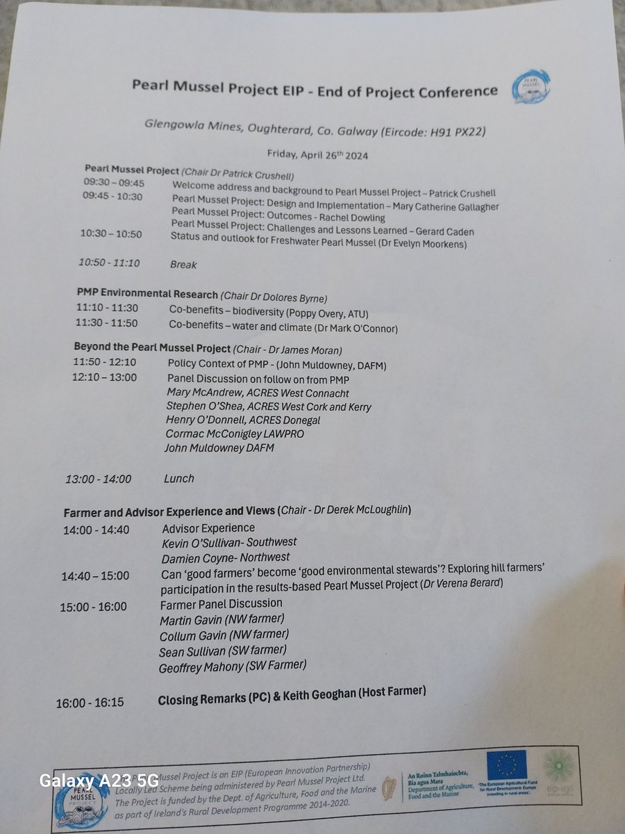 JAMES MORAN (@moranenv) on Twitter photo <a href="/pearl_mussel/">Pearl Mussel Project</a> all set for pearl mussel project final conference. Great to review all the work over last 5 years. Strong presence from <a href="/atu_ie/">Atlantic Technological University</a> where we ran supporting research activities over last number of years. <a href="/VerenaBerard/">Verena Berard</a> @OveryPoppy research work being presented <a href="/pearl_mussel/">Pearl Mussel Project</a> all set for pearl mussel project final conference. Great to review all the work over last 5 years. Strong presence from <a href="/atu_ie/">Atlantic Technological University</a> where we ran supporting research activities over last number of years. <a href="/VerenaBerard/">Verena Berard</a> @OveryPoppy research work being presented