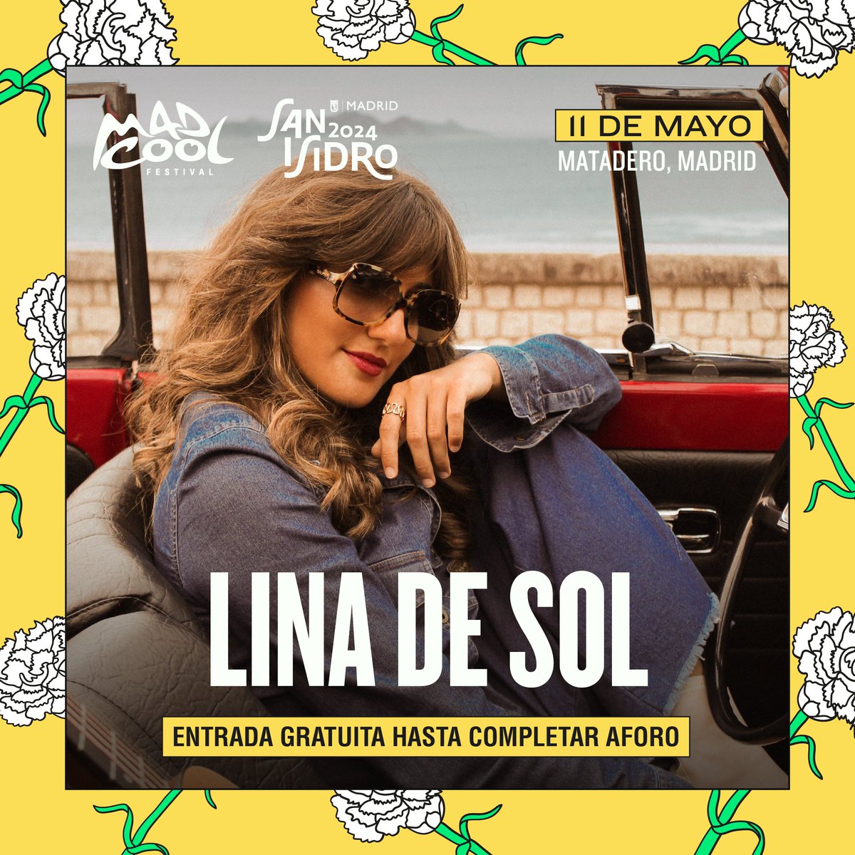 San Isidro ft Mad Cool part 2 - And 4 top guests! Check it out the line up! 😉🌹See you on May 11th! Free access after downloading the ticket at sanisidromadrid.com #SanIsidro2024