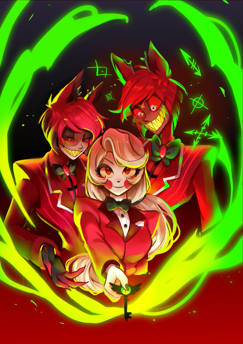 Chixhiro__'s tweet photo. #HazbinHotel #Alastor #Charlie https://t.co/SoTzinmZfd