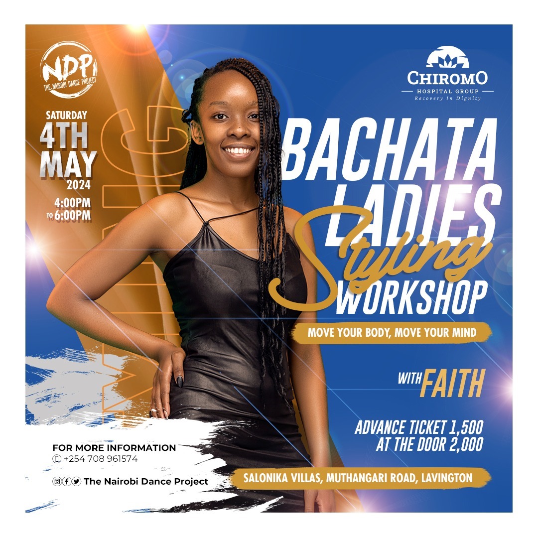 Chiromo Hospital Group (@chiromohospgrp) on Twitter photo This year's May mental health month theme is Movement: Moving more for our mental health and for that, we are glad to collaborate with The Nairobi Dance Project <a href="/FaithOgega1/">Faith Mwango Ogega</a> for the Lady Styling Bachata Workshop for Mental Health.
You are welcome to join us as we Learn This year's May mental health month theme is Movement: Moving more for our mental health and for that, we are glad to collaborate with The Nairobi Dance Project <a href="/FaithOgega1/">Faith Mwango Ogega</a> for the Lady Styling Bachata Workshop for Mental Health.
You are welcome to join us as we Learn