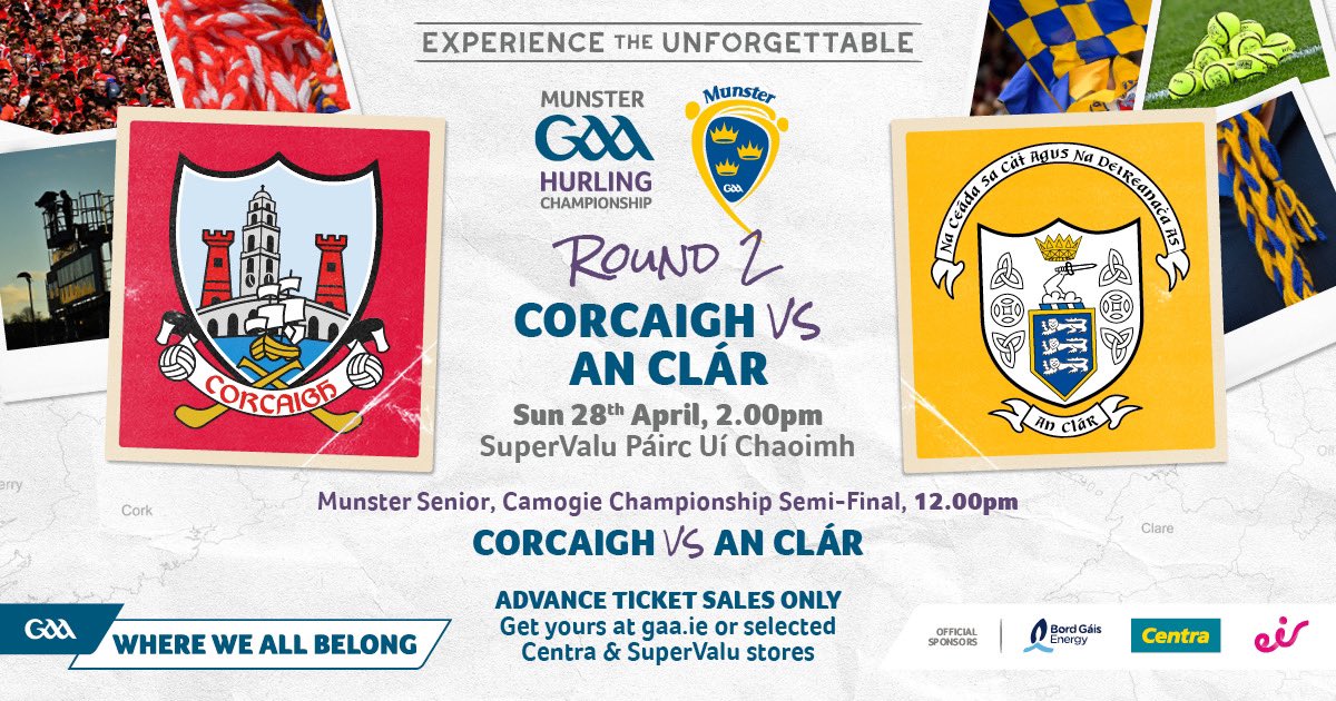 ❗️📣 A LIMITED NUMBER OF STAND TICKETS ARE NOW SALE ❗️📣 get you’re tickets at GAA.ie or in participating Centra & SuperValu stores