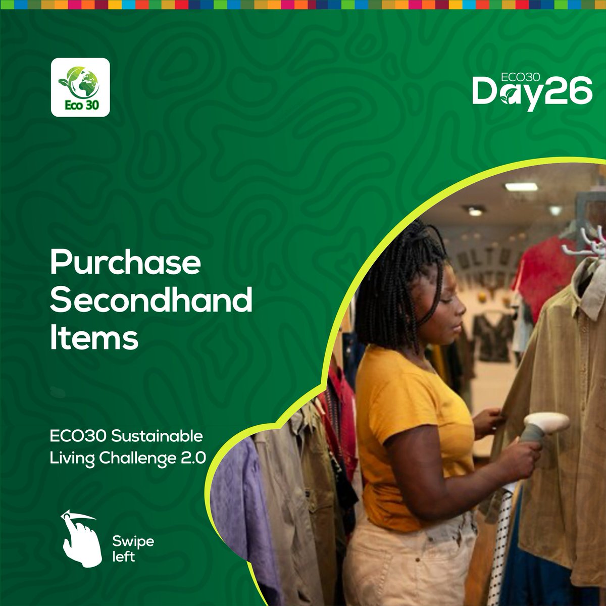#ECO30IMPACT DAY 26
#purchasesecondhanditems