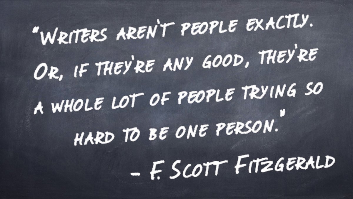 Writer's Inspirational Quote
by F Scott Fitzgerald

#writinginspiration #writingprompt 
#writingsoftwitter #writingabook