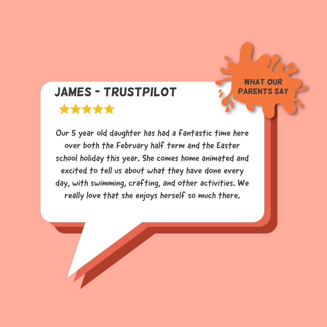 💬What our parents say 💬  

At School's Out Activities, we pride ourselves in offering 5 star care for your children. We love to hear the feedback from parents and guardians - don't just take our word for it, check out the reviews!