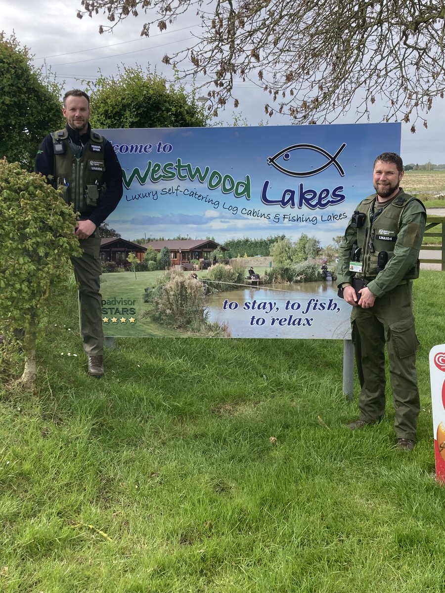 Our Fisheries Enforcement Officers recently visited Westwood Lakes in Boston, where they undertook rod licence inspections during the close season. A total of 138 licences were checked, with no offences. To purchase a licence, please visit: gov.uk/fishing-licenc…