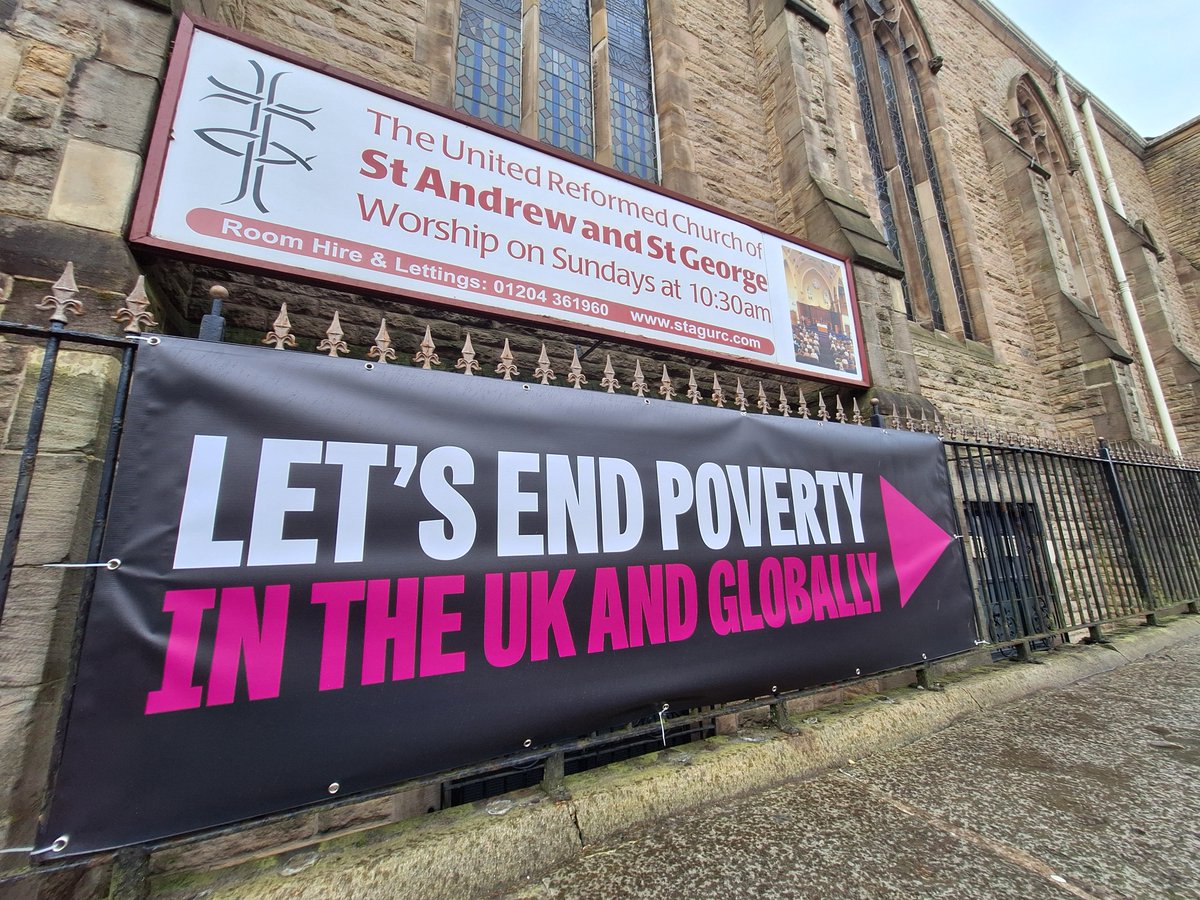 Could you host a banner outside your church to show that you want to see an end to poverty? Get involved in a @LetsEnd_Poverty banner drop as part of the wider poverty campaign in the run up to the general election. Find out more and order your banner: letsendpoverty.co.uk/banner