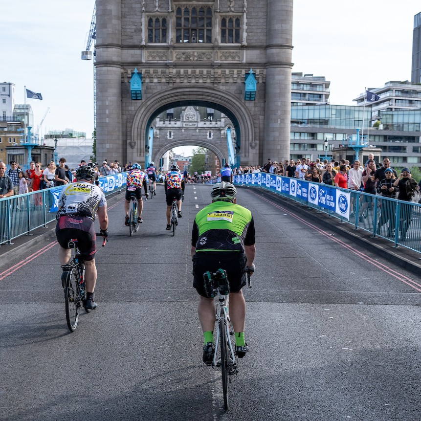 ONE MONTH TO GO! 😀 Not long until Tower Bridge becomes your finish line! 🚴‍♂️ 🚴 🚴‍♀️ Who's getting excited?