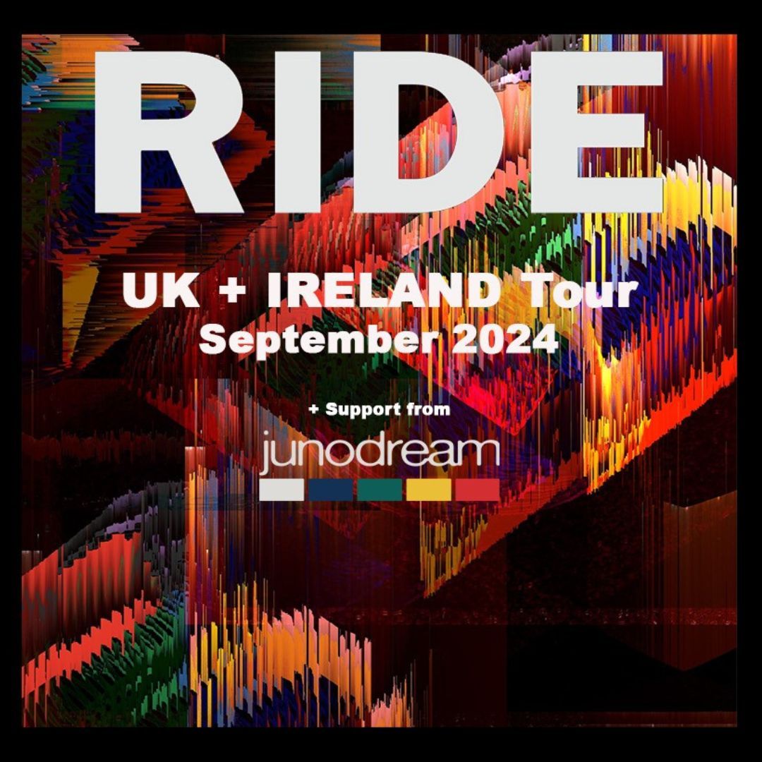 Supporting Ride at Portsmouth Guildhall on the 17th of September 2024 is Junodream! Don't miss out get your tickets now: buff.ly/3W8kpGW
