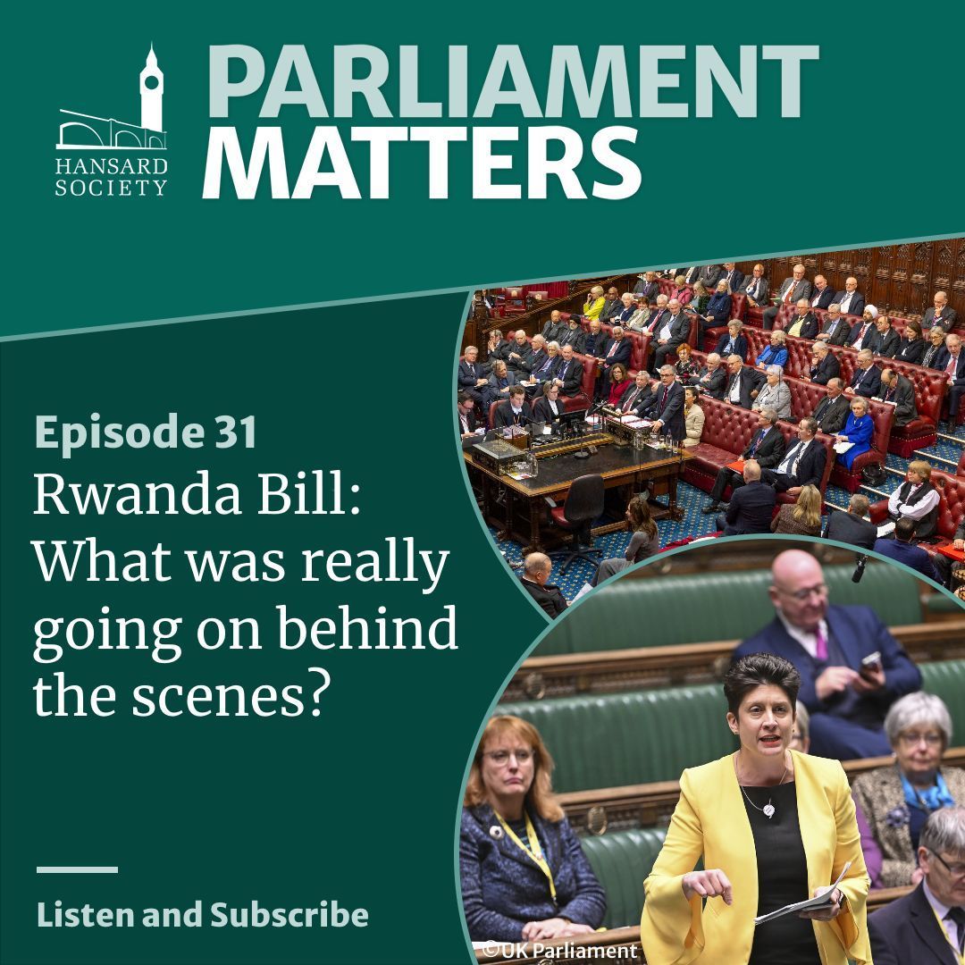 NEW #ParliamentMatters
🚨 Discover the secrets of the Rwanda Bill in the Reasons Room 
🕵️ Scandals, sleaze and spying
🏃‍♂️ Over 100 MPs leaving at the Gen Election
🏛️ Was Frank Field the standout Select Committee chair of the past 4 decades? 

🎧 Listen now: buff.ly/3Ux6MzS