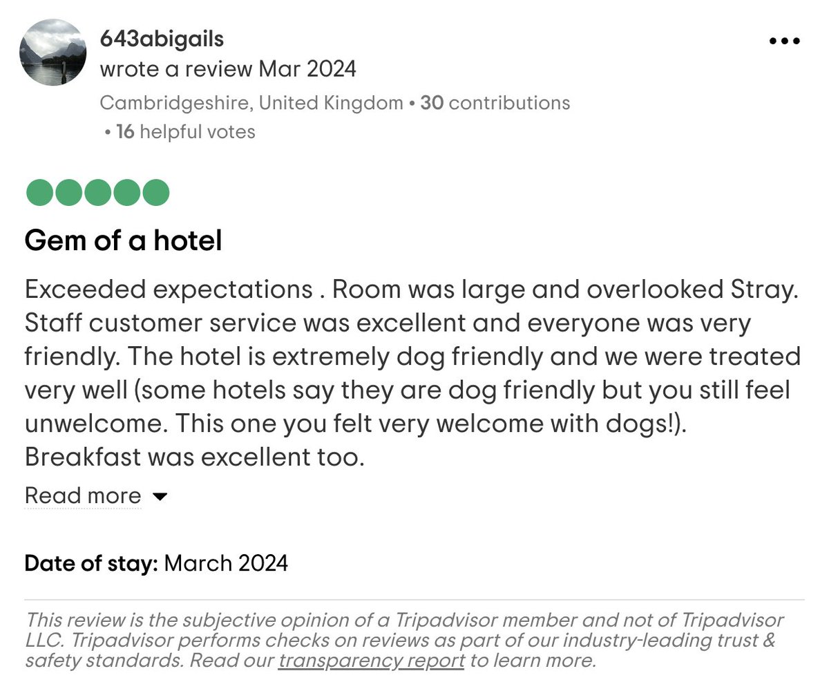 Thank you to  ☺️ 

cedarcourthotels.co.uk/hotels/harroga…

#CedarCourtHotels #Harrogate #Hotels #TripAdvisor #HarrogateFood