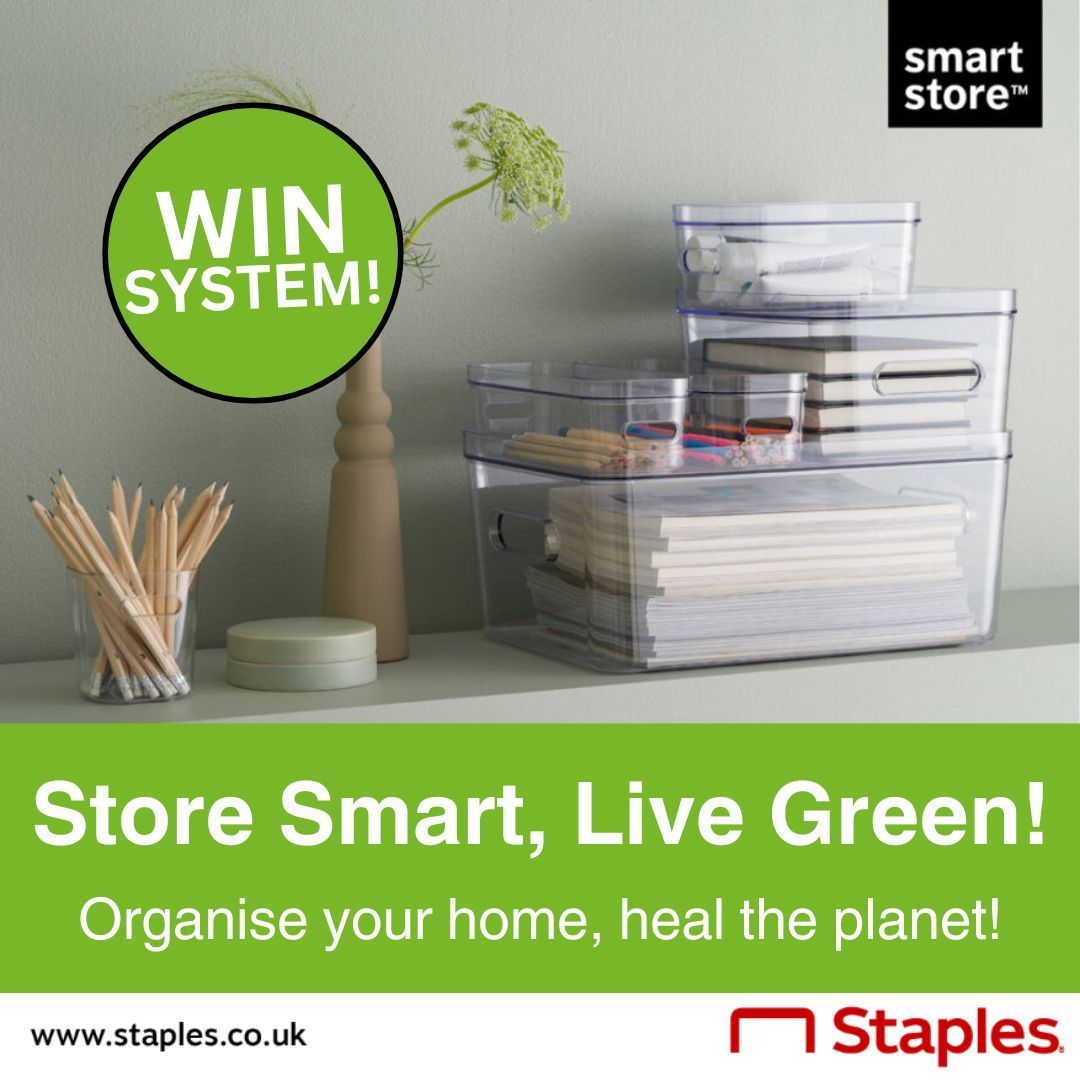 Ditch clutter & embrace green! SmartStore Boxes are made with 20% renewable materials! Learn more👉🏼 buff.ly/48Qo0gg Be in the chance to #WIN a SmartStore Bundle! To enter ✅Follow us ✅Like this post 🏆Winner announced 03/05 Full T&C's👉🏼 buff.ly/3U21rij - #AD